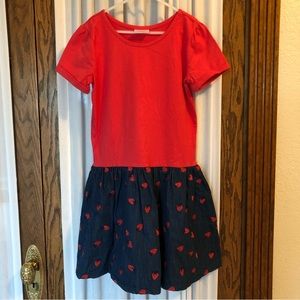 Hanna Andersson Denim Strawberry Dress